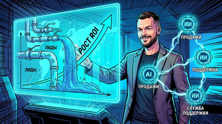 ИИ-агенты для бизнеса: как автоматизировать продажи, поддержку и маркетинг с окупаемостью за 3–6 месяцев
