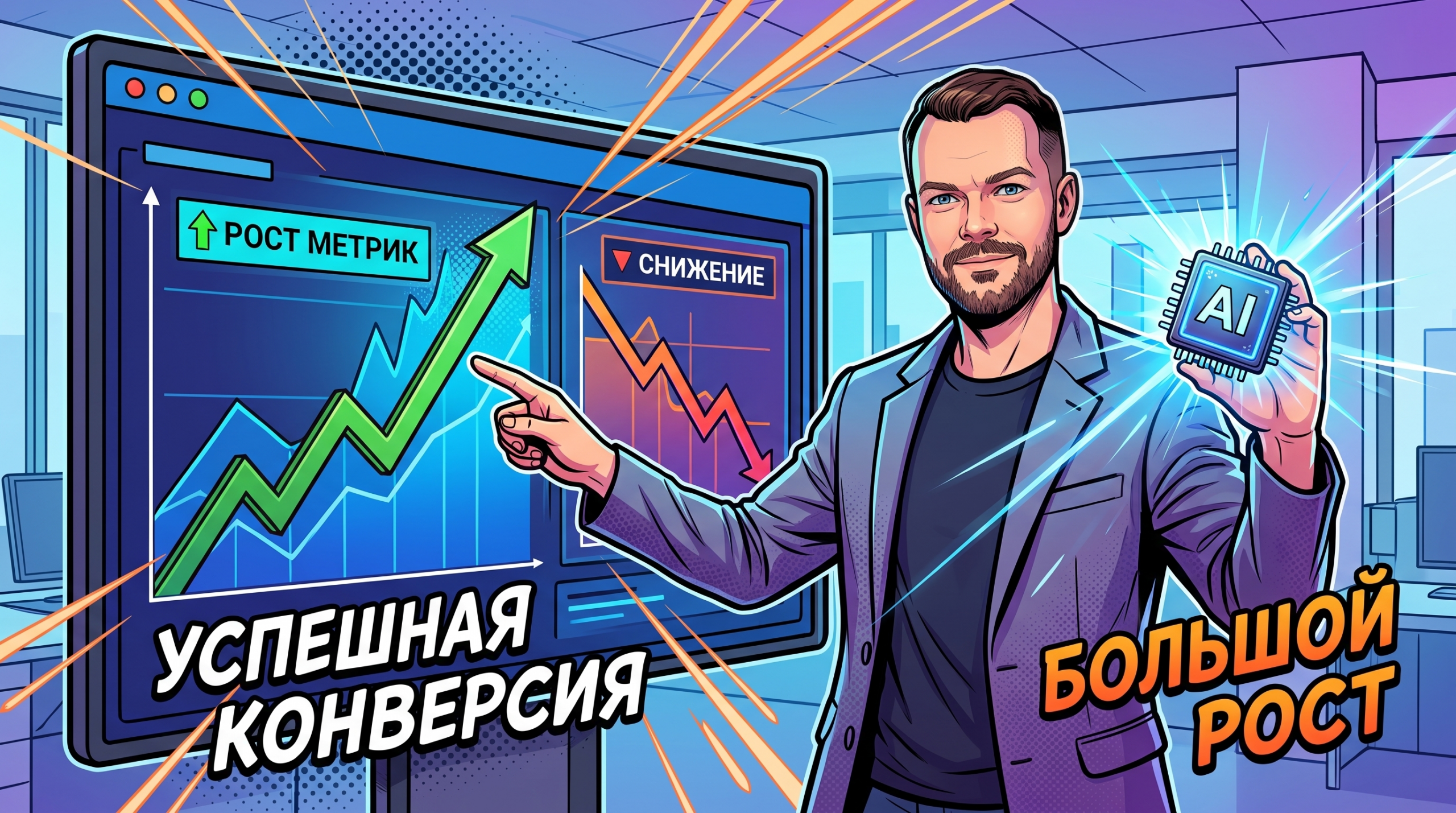 ИИ-копирайтинг для сайта: где нейросеть поднимает конверсию, а где роняет её на 34%